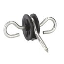 Torgriffisolator drehbar, verzinkt, 2 Einlegehaken,  10...