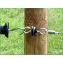 Torgriffisolator drehbar, verzinkt, 2 Einlegehaken,  10 Stück