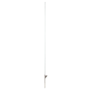 AKO Kunststoffpfahl rund weiß, 158cm Gesamthöhe, 26cm Bodennagel, mit Tritt, 10er Bund