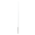AKO Kunststoffpfahl rund weiß, 158cm Gesamthöhe, 26cm Bodennagel, mit Tritt, 10er Bund