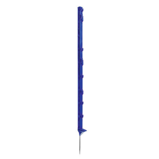 AKO Kunststoffpfahl Titan Plus mit Metall-Trittverstärkung Blau, 110cm Lang, 16cm Bodennagel