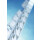 AKO Kunststoffpfahl Titan Plus mit Metall-Trittverstärkung Blau, 110cm Lang, 16cm Bodennagel