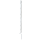 Kunststoffpfahl Eco - Weiß, 70cm Lang, 18cm Bodennagel