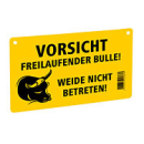 Warnschild - Warnschild Elektrozaun (Maß 200 x 100 mm, zweiseitig bedruckt)