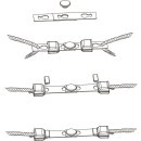 AKO Safety Link für Seil – Litzclip® - Safety-Link für 6mm Seil - 6 Stück