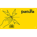Patura Warnschild - Warnschild - Elektrozaun Aluminium