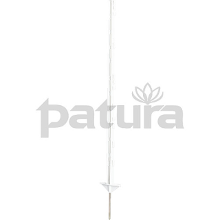 AKTION : Patura Kunststoffpfähle 1,55m Doppeltritt weiß - 10 Stück / Bund