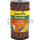 Patura Tornado Litze - 200m Rolle, weiß-orange
