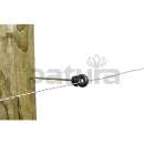 Patura Ringisolator  mit Holzgewinde mit langem Schaft (20 cm) - mit langem Schaft