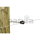 Patura Ringisolator  mit Holzgewinde mit langem Schaft (20 cm) - mit langem Schaft, gerade