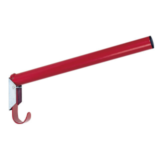 Sattelhalter klappbar mit integriertem Trensenhalter - rund - rot