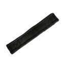 Nylon Kurzgurt mit Kunstfellpolster - Farbe schwarz/schwarz Länge - 80 cm