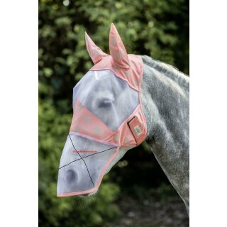 Fliegenmaske mit Ohrenschutz Stars Pistazie Pony
