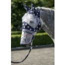 Fliegenmaske mit Ohrenschutz Stars Pistazie Pony