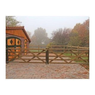 Holz-Weidetor "Sussex" - ALS DOPPELTOR - versch. Größen