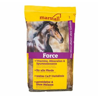 Marstall Force - Das Mineralfutter ohne Getreide - Pferdefutter 20 Kg Sack