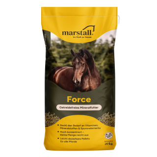Marstall Force - Das Mineralfutter ohne Getreide - Pferdefutter 20 Kg Sack