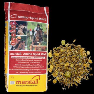 Marstall Amino-Sport-Müsli - Das Muskelpower-Müsli - Pferdefutter - 20 Kg