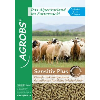 Agrobs - Sensitiv Plus für kleine Wiederkäuer - Eiweiß- und energiearmes Grundfutter - 20 Kg