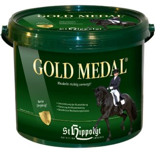 St. Hippolyt - Gold Medal - Muskeln richtig versorgt - Pferdefutter 10 Kg Eimer