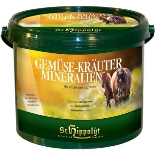 St. Hippolyt - Gemüse-Kräuter-Mineralien - Mineralfutter für Zucht und Aufzucht - Pferdefutter