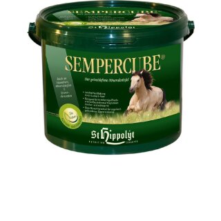 St. Hippolyt - SemperCube - Mineralfutter in Würfelform - Pferdefutter 10 Kg Eimer