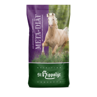 St. Hippolyt - Meta-Diät Leber- und Nierenfutter - Unterstützung und Schonung von Leber und Nieren - Pferdefutter  - 25 Kg
