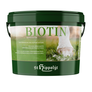 St. Hippolyt - Biotin Hoof Mixture - Für ein gesundes Hufwachstum - Pferdefutter 2,5 Kg Eimer