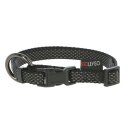 KOMPLETTSET GoLeyGo 2.0 Führleine & Halsband für Hunde / Hundeleine Hundehalsband Flat - inkl Adapter-Pin S schwarz