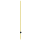 Rund -Fiberglaspfahl aus Vollmaterial - gelb, 125cm Gesamthöhe, Ø 12mm, Bodennagel 20cm Fiberglas, 10 St. / Bund