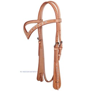 V-Shaped Headstall - Westerntrense - Kopfstück
