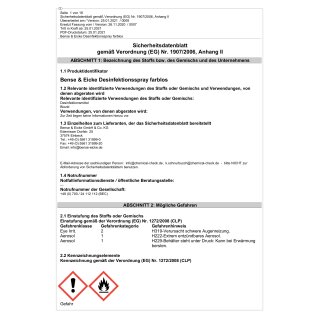 Blauspray farblos - Desinfektionsspray - Desinfektion - 200ml