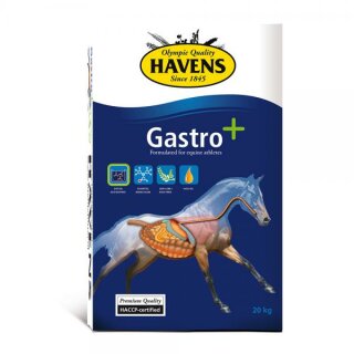 Havens Gastro+ - 20 Kg Sack - Haferfrei - Verdauungsförderndes Futter für Pferde