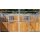 EQUI-Valencia - Pferdeboxen Vorderfront - Standard - Boxenfront mit Schiebetüre verzinkt bis 3,00m Kiefernholz Futterluke
