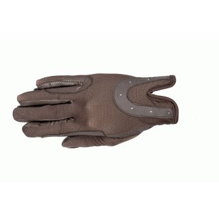 GOOD Luck Reithandschuh - Schlupfhandschuh mit Hufeisenoptik braun/braun XS