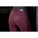 Softshell Reithose - Thermoreithose - Winterreithose - MORELLO - Silikon-Vollbesatz Weinbeere 34