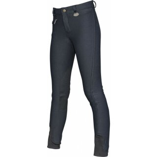 Winterreithose ESSEN Kniebesatz - Reithose - Winter - Kinderreithose - EASY - schwarz 176