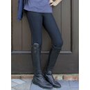Winterreithose ESSEN Kniebesatz - Reithose - Winter - Kinderreithose - EASY - schwarz 176