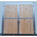 Flügeltor - Stalltor - 2-flüglig 2x2m verzinkt Kiefernholz