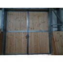 Flügeltor - Stalltor - 2-flüglig 2x2m verzinkt Kiefernholz