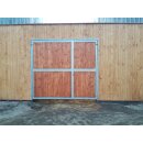 Flügeltor - Stalltor - 2-flüglig 2x2m verzinkt Kiefernholz