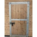 Stalltür - Pferdeboxen-Aussentüre - 2-flüglig - Holzfüllung 2x1m verzinkt Kiefernholz