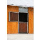 Stalltür - Pferdeboxen-Aussentüre - 2-flüglig - Holzfüllung 2x1m verzinkt Kiefernholz