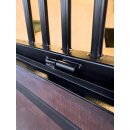 Stalltür - Pferdeboxen-Aussentüre - Schiebetüre - mit Schutzgitter und Plexiglasscheibe 2x1m verzinkt Kiefernholz