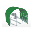 Rundbogen-Weidezelt 3,60x3,60m - ohne Weidepanel mit Tor