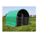 Rundbogen-Weidezelt 3,60x3,60m - ohne Weidepanel mit Tor