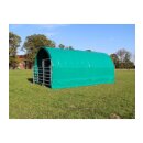 Rundbogen-Weidezelt 3,60x7,20m mit Panels - inkl. Zubehör