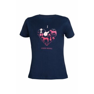 T-shirt - Kindershirt - I love Horse riding 122/128