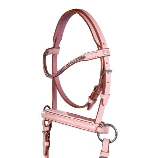 FUNNY Horses - Gebisslose Trense für Holzpferde rosa Minishetty