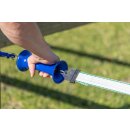 AKO Torgriff Premium - blau - Edelstahl - mit Federzugbegrenzung mit Litzclip Bandanschluss